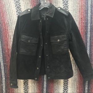 NWT Genuine Black Suede Jacket: S